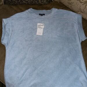 Nordstrom Light Blue Short Sleeve Top